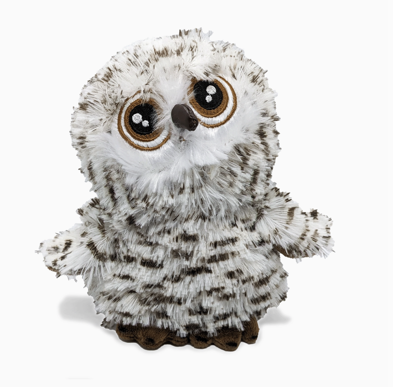 Steel Dog Big Eyed Plush Owl Dog Toy