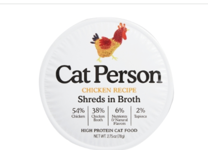 Cat Person Chicken Recipe Shreds in Broth