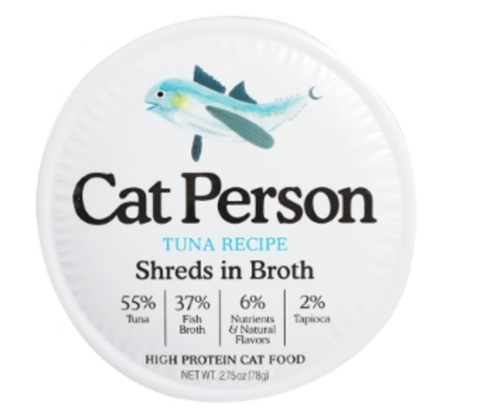 Cat Person Tuna Recipe Shreds in Broth