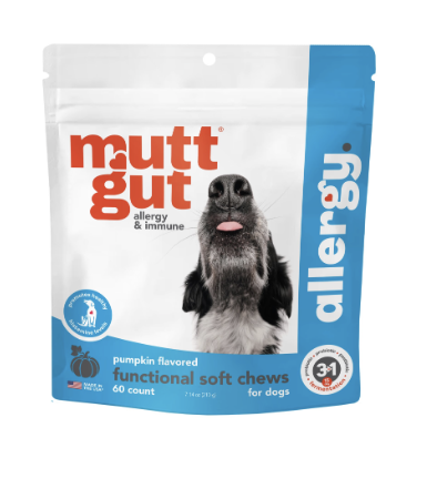 MUTT GUT DOG SOFT CHEW ALLERGY 7.14OZ