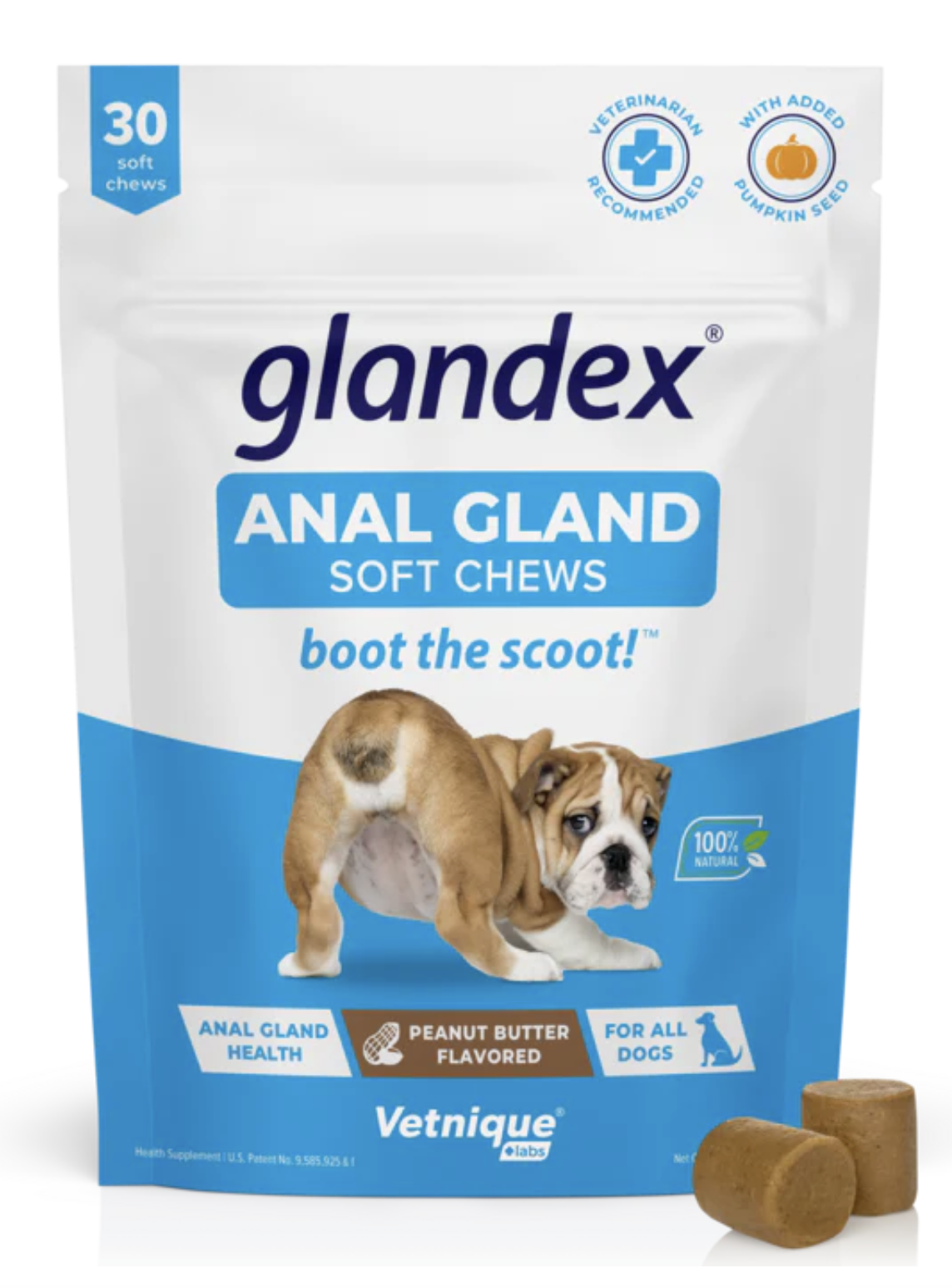 Vetnique Glandex® Dog Anal Gland Supplement With Pumpkin