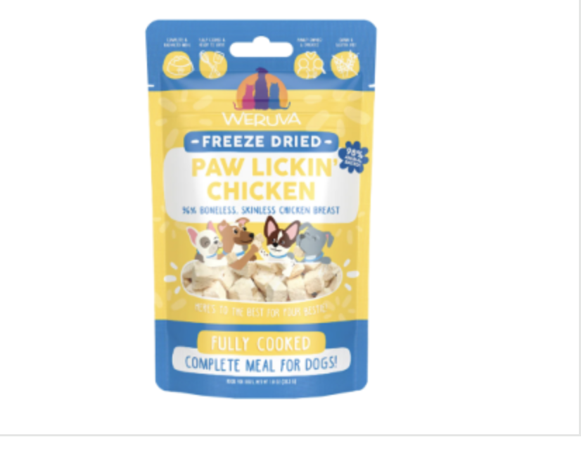 Weruva Freeze Dried Paw Lickin' Chicken Dog Food