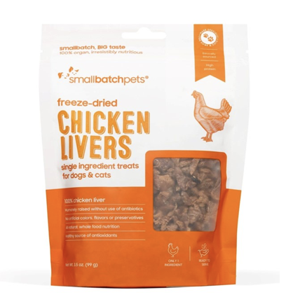SMALLBATCH DOG CAT LIVER CHICKEN FD TREAT 3.5OZ