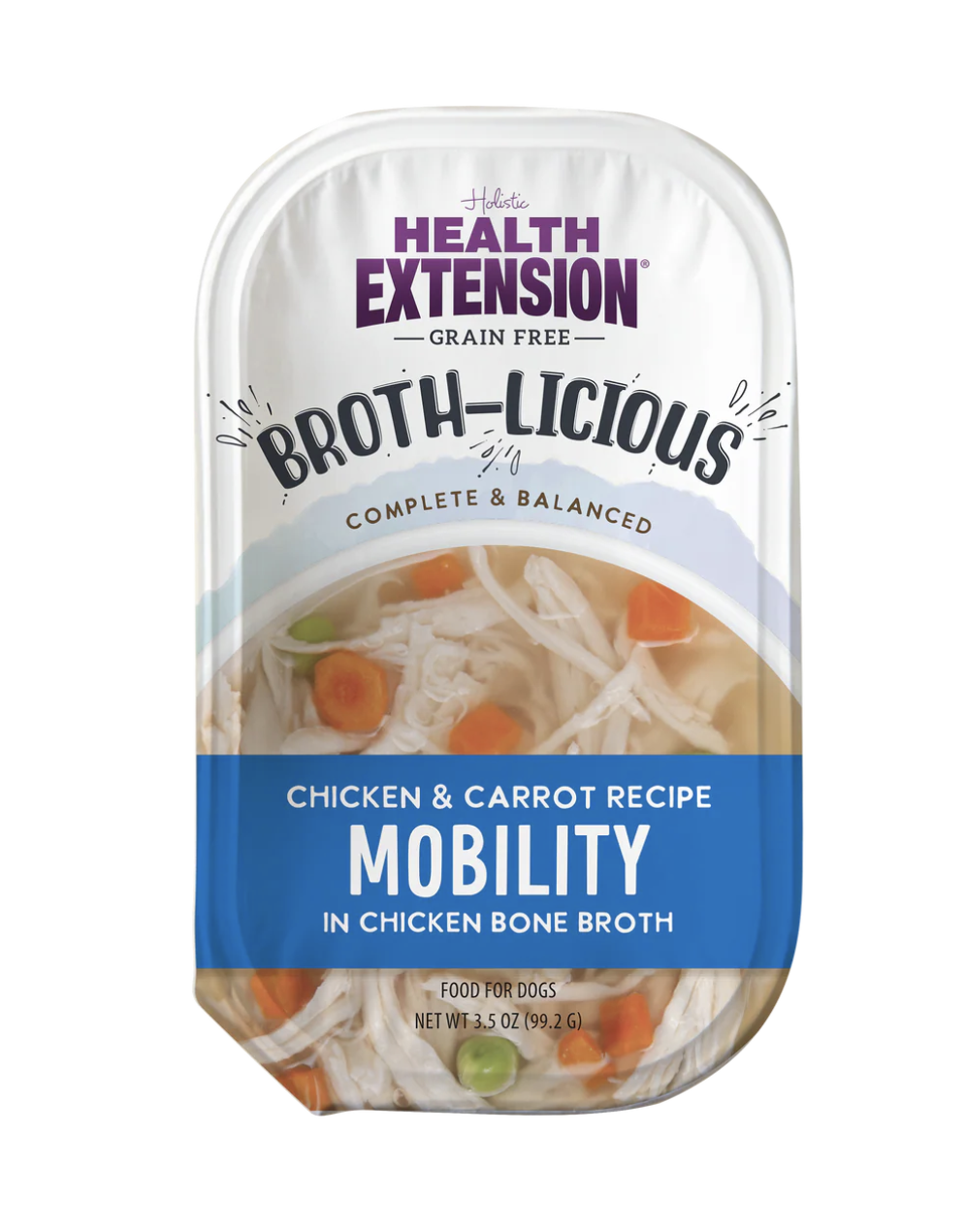 Health Extension Broth-Licious Mobility Chicken &amp; Carrot Dog Food