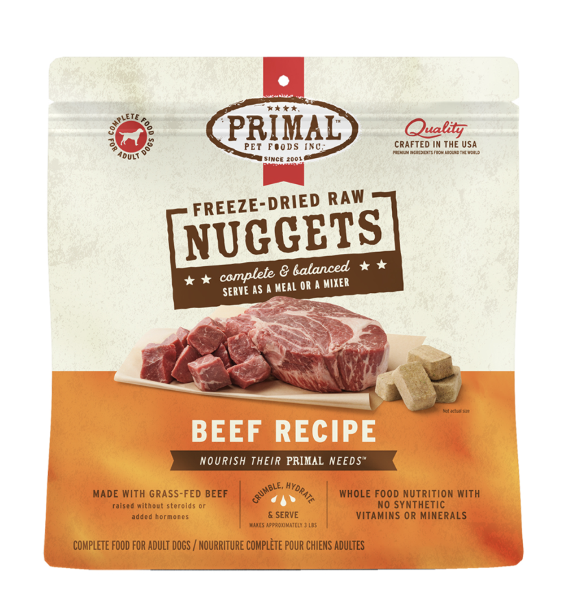 Primal Raw Freeze-Dried Beef Dog Food