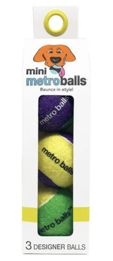 Metro Paws Mini Tennis Balls Yellow