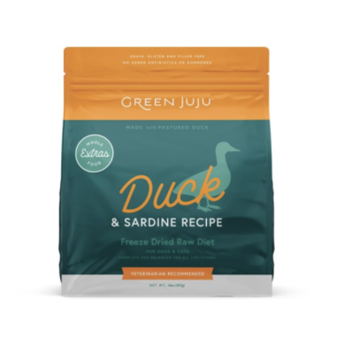 Green Juju Freeze-Dried Duck & Sardine Dog Food