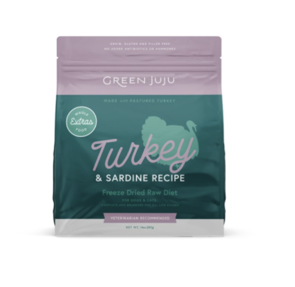 Green Juju Freeze-Dried Turkey & Sardine Dog Food