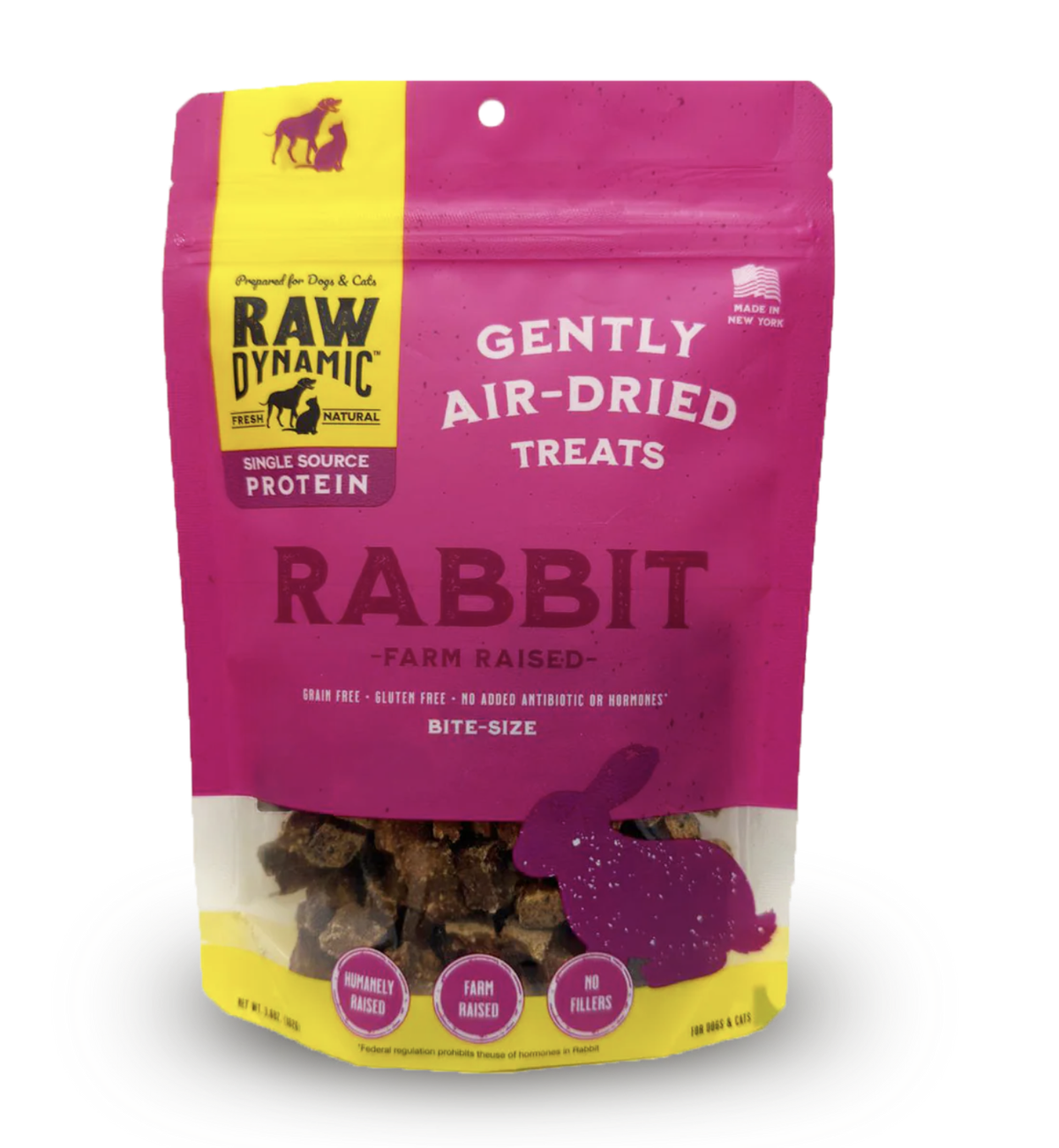 Raw Dynamic Rabbit Bite-Size Treats for Dogs