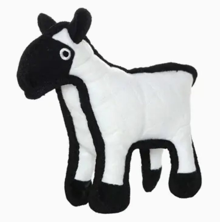 Tuffy Jr Barnyard Sheep Dog Toy