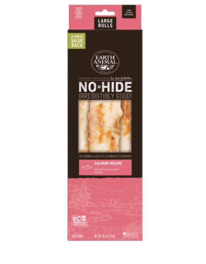 Earth Animal No-Hide Value Box Salmon Medium Rolls
