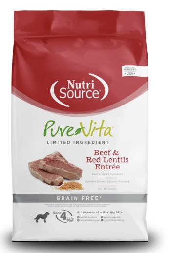 PureVita Beef Red Lentils Grain Free Dry Dog Food
