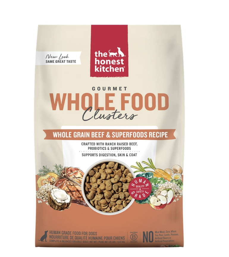 The Honest Kitchen Whole Food Clusters Whole Grain Beef Dry Dog Food