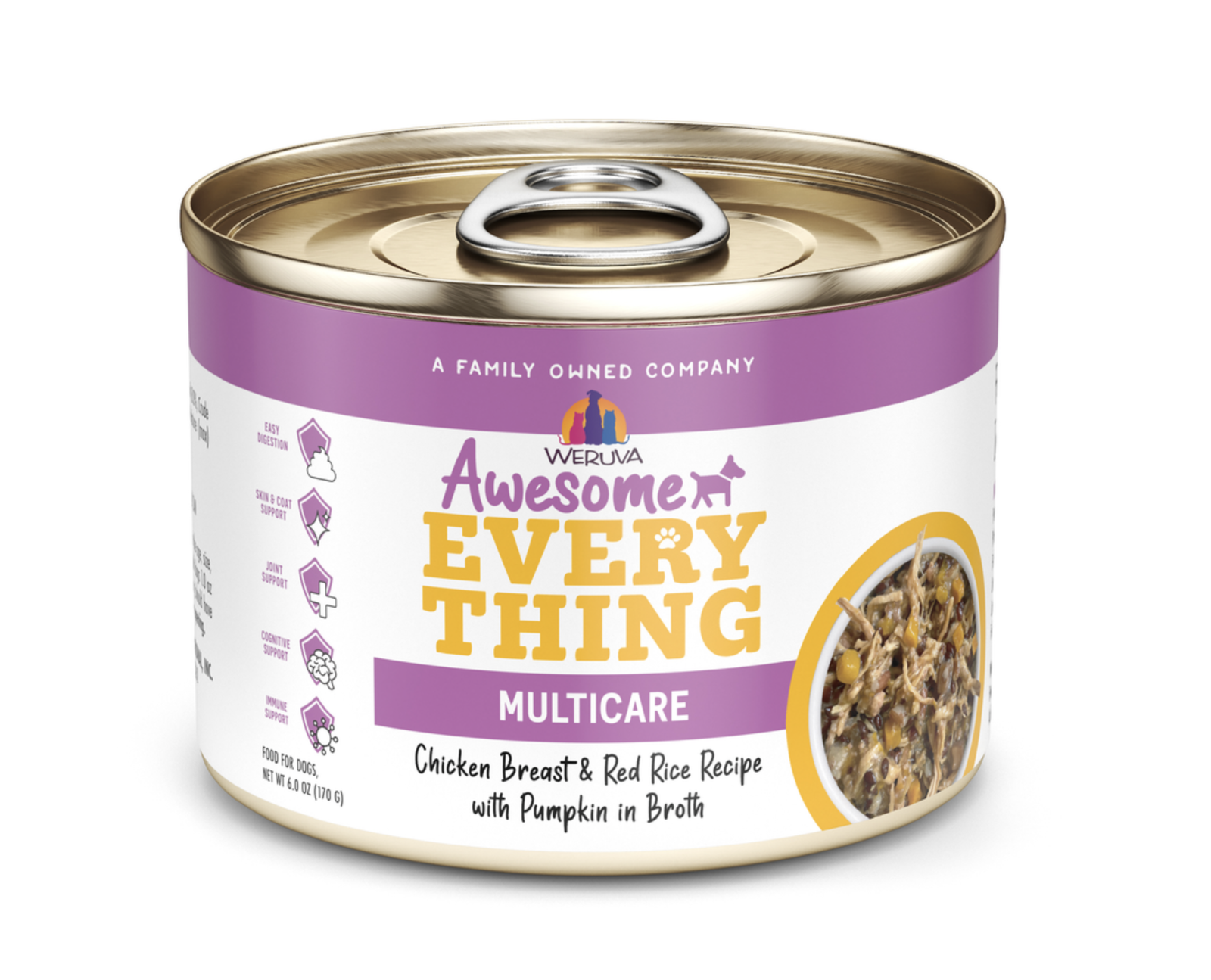 Weruva Awesome Everything Chicken Breast & Red Rice Recipe with Pumpkin Canned Dog Food