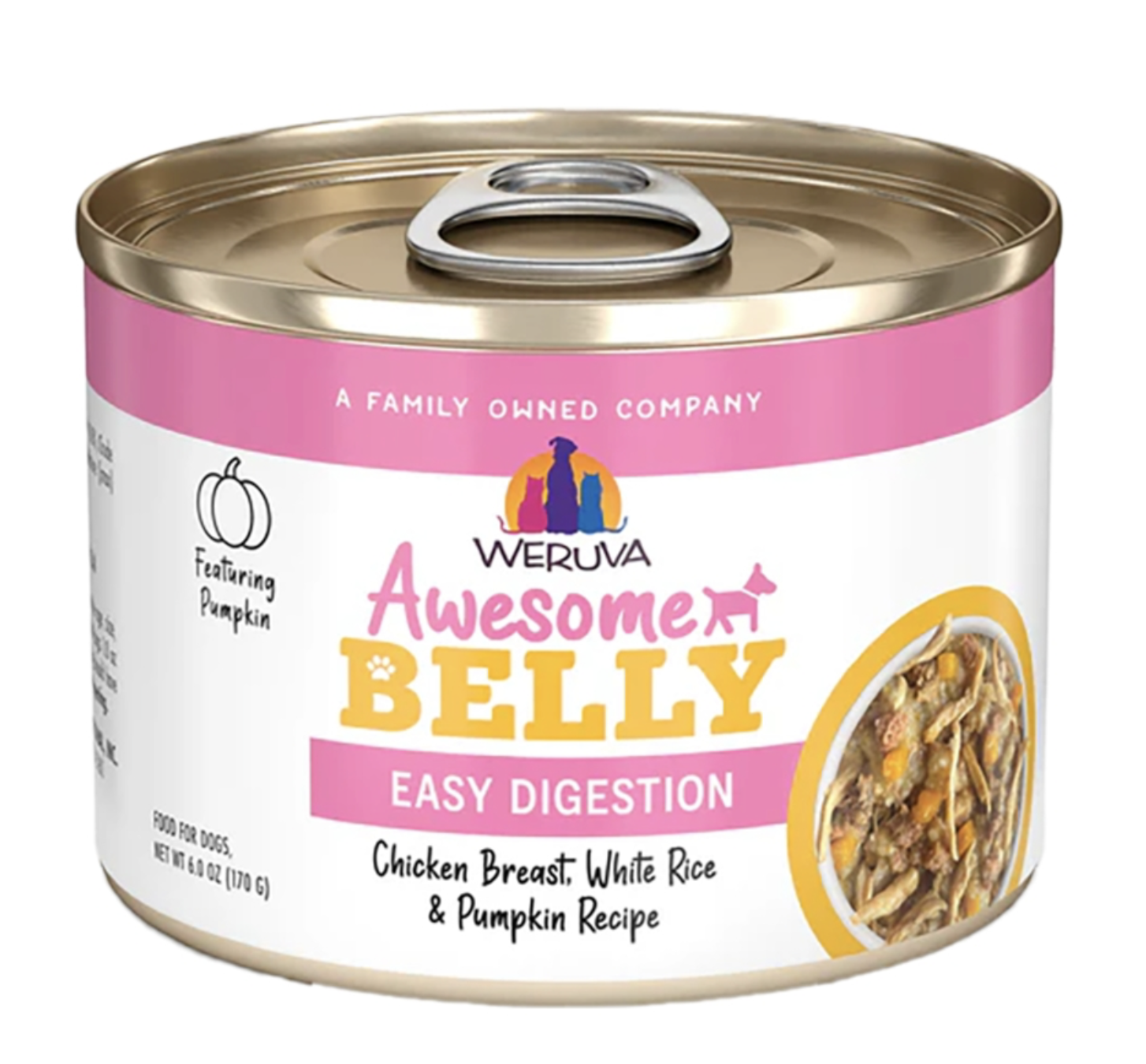 Weruva Awesome Belly Chicken Breast, Rice & Pumpkin Canned Dog Food