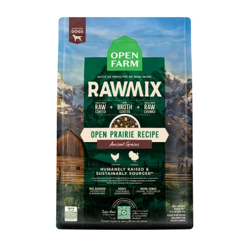 Open Farm RawMix Open Prairie Recipe with Ancient Grains Dry Dog Food - 20 Lb Bag