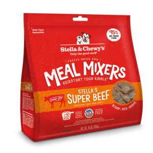 Stella & Chewy's Raw Freeze-Dried Super Beef Meal Mixers 8oz & 18oz