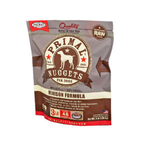 Primal Nuggets Venison Formula 3lbs for Dogs