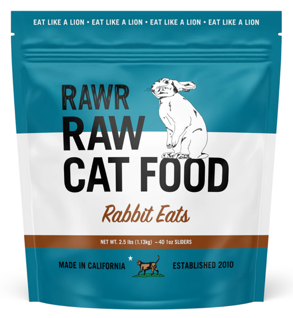 Rawr Raw Frozen Rabbit for Cats Pet Foodie LA