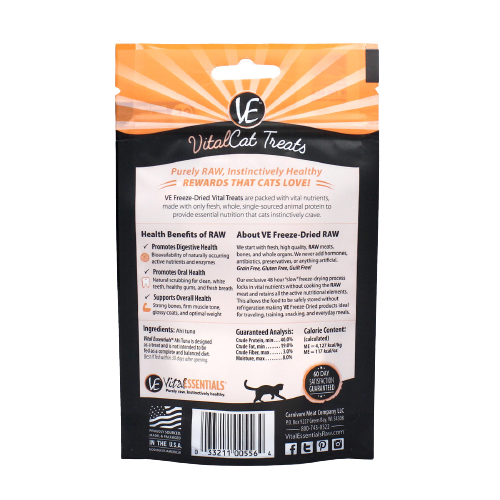 Vital Essentials Ahi Tuna Freeze-Dried Grain Free Cat Treats
