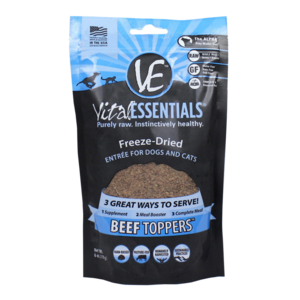 Vital Essentials Freeze Dried Beef Toppers for Cats and Dogs Food