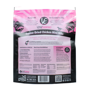 Vital Essentials Chicken Mini Nibs Freeze-Dried Grain Free Dog Food